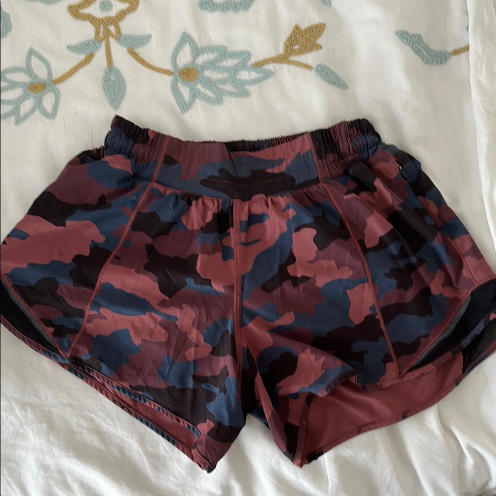Lululemon Hotty Hot Camouflage Shorts